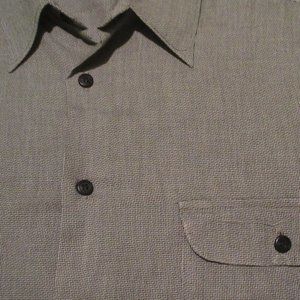 Claiborne - Men's Long Sleeve Shirt - Gray - Sz XL